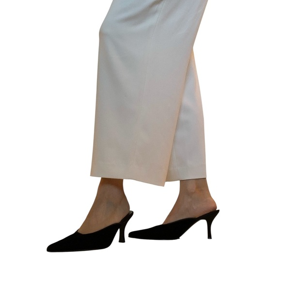 Luxe Black Sloan suede Velvet Mules - 6 - Picture 6 of 8